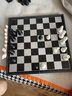 友邦（UB） 国际象棋黑白磁性折叠便携成人儿童学生教学用棋4812B-C(大号) 实拍图