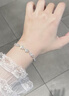 礼意久久【施华洛世奇水晶】四叶草手链女生生日礼物女士520送女朋友礼物 520礼物送女友实用走心高级520送老婆礼物【银白色】 【镶施华洛世奇水晶】520情人节礼物520礼盒轻奢高级感 实拍图