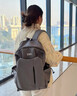 森马书包大容量简约百搭潮牌男双肩包初高中大学生减负电脑旅行背包女 蓝色+超大容量+轻量化设计 实拍图
