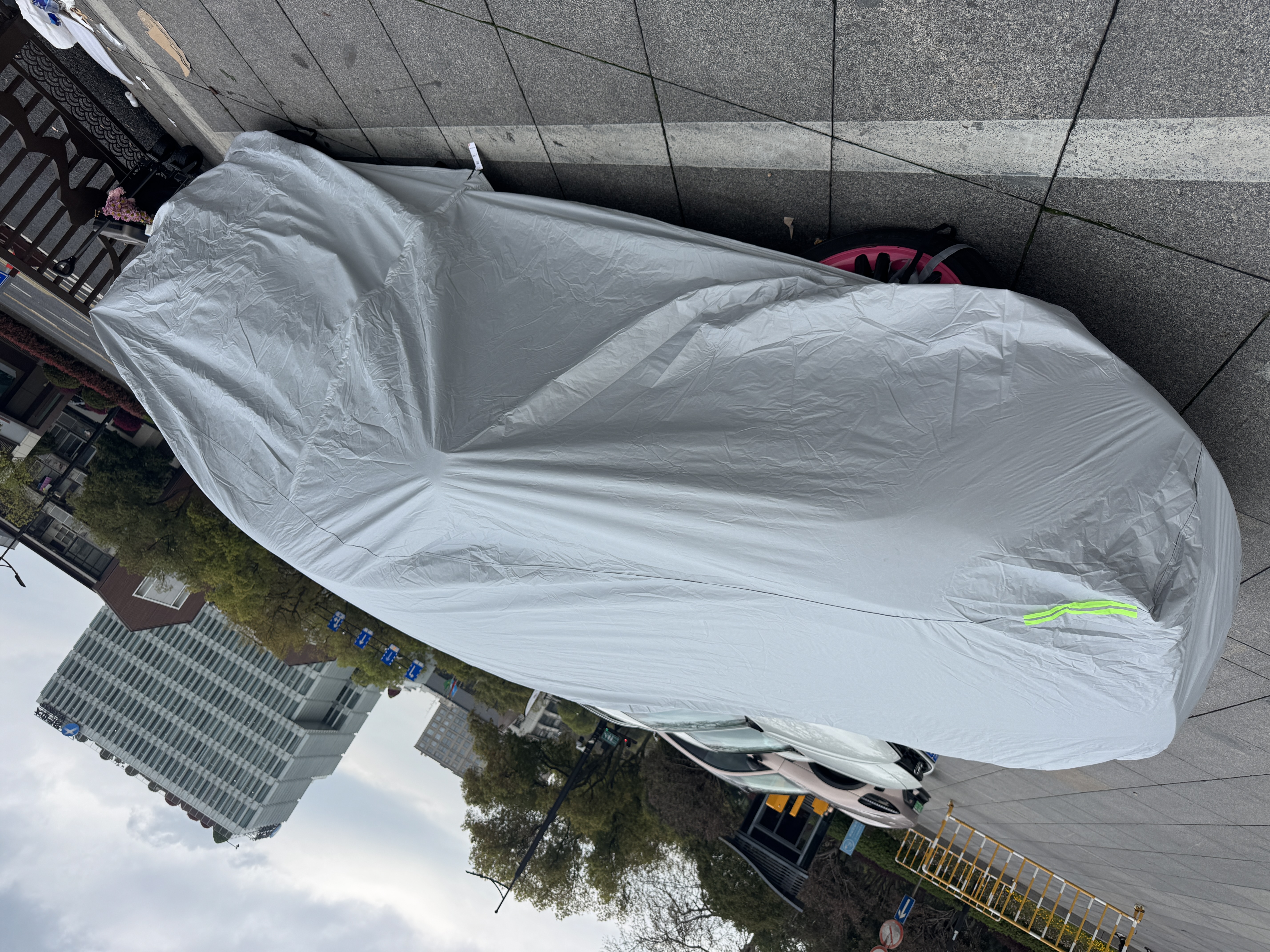 HAPOWER牛津布汽车车衣车罩防晒防雨隔热防尘加厚遮阳车套外全罩通用四季 【星空蓝】100%航天级牛津布车衣+赠送收纳袋 【加厚款】纳米防水防暴晒防冰雹技术*四季防护 实拍图