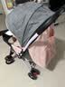 豪威 婴儿推车可坐可躺双向超轻便折叠伞车宝宝0-3岁手推车小孩儿童车 拼粉色+至尊款+一键折叠+全功能 实拍图