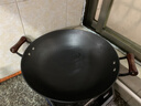 铸味（Jill May）铸味铸铁锅无涂层炒菜锅少油烟燃气灶不粘锅家用炒锅铁锅厨房好物 40cm圆底双耳炒锅（带盖） 40cm 实拍图