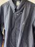 布克兄弟（BrooksBrothers）男士秋季修身牛津纺纽扣领logo经典长袖衬衫 4003-深牛仔蓝 L 实拍图