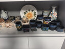 仟尚亿多肉花盆陶瓷个性简约室内植物创意粗陶花盆栽花盆透气大口径组合 五彩花朵组合5个 热销榜第一 实拍图