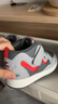 江博士秋冬男女童拼色保暖学步鞋 户外休闲魔术贴儿童运动鞋 灰/红 32 脚长约19.6-20.1 实拍图