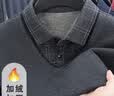 恒源祥羊毛衫男士假两件毛衣男冬季加绒加厚保暖中年爸爸装针织衫 实拍图