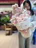 嘉百利毛绒玩具hellokitty玩偶花束公仔六一儿童节生日礼物送老婆女朋友 hellokitty凯蒂猫花束送礼袋灯串 大号花束（送大朋友） 实拍图