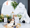 心楠儿童周岁衣服女宝礼服生日宴公主连衣裙千金感百日宴宝宝周岁礼服 白色缎面无袖公主裙 90 晒单实拍图