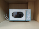 美的（Midea）小滋味微波炉家用小型 复古旋钮薄荷曼波风 一级能效平板变频轻音预制菜加热M1G1 实拍图
