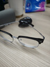蔡司（ZEISS）镜片近视眼镜框男半框防蓝光辐射可配带散光度数眼睛女钛合金镜架 升级钛材 黑银 配蔡司视特耐1.60防蓝光 0-600度 实拍图