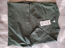 重磅纯棉短袖t恤男高档纯色印花休闲基础款内搭半袖打底衫 墨绿 L  125-140斤 实拍图