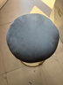 依恋达家用凳子吃饭圆凳子酒店餐厅小椅凳可摞放套凳金属板凳简约铁凳子 灰色绒布【单把装】 实拍图