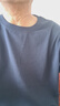 【京东直采】男士圆领短袖特级纯棉t恤短袖女服装真5折专场 黑色（短袖） S （80-95斤） 实拍图