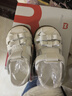 牧童宝宝皮凉鞋夏季镂空轻便女宝宝学步鞋软底甜美公主鞋 牛乳米17 晒单实拍图