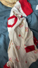 贝瑞加（Babyprints）婴儿家居服套装男女宝宝纯棉秋衣秋裤护肚内衣柔软上衣裤子 红73 实拍图