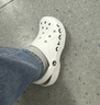 CROCS卡骆驰洞洞鞋贝雅洞洞鞋轻便运动鞋耐磨一脚蹬拖鞋休闲鞋|10126 白-100 41 /42(260mm) 实拍图