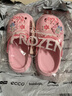 迪士尼儿童拖鞋女童洞洞鞋四季女童拖鞋防滑洗澡凉鞋两穿DIY鞋花F2715F 实拍图