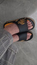 回力运动拖鞋男浴室内户外不易滑厚底凉拖鞋HL39391白黑色43-44码 实拍图