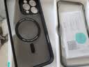 亿色适用苹果16promax手机壳iPhone16promax保护套磁吸超薄镜头全包气囊防摔壳magsafe男款黑边半透黑 实拍图