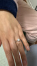 周大金 CHOW TAI KING一克拉莫桑钻戒足银求婚戒指女款七夕情人节礼物送女朋友老婆生日 实拍图