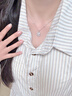 礼意久久【施华洛世奇水晶】四叶草项链女款生日礼物女士送女生送老婆闺蜜 【银白色】520送女朋友礼物母亲节礼物实用送妈妈 【镶施华洛世奇水晶】结婚纪念日礼物送老婆 实拍图