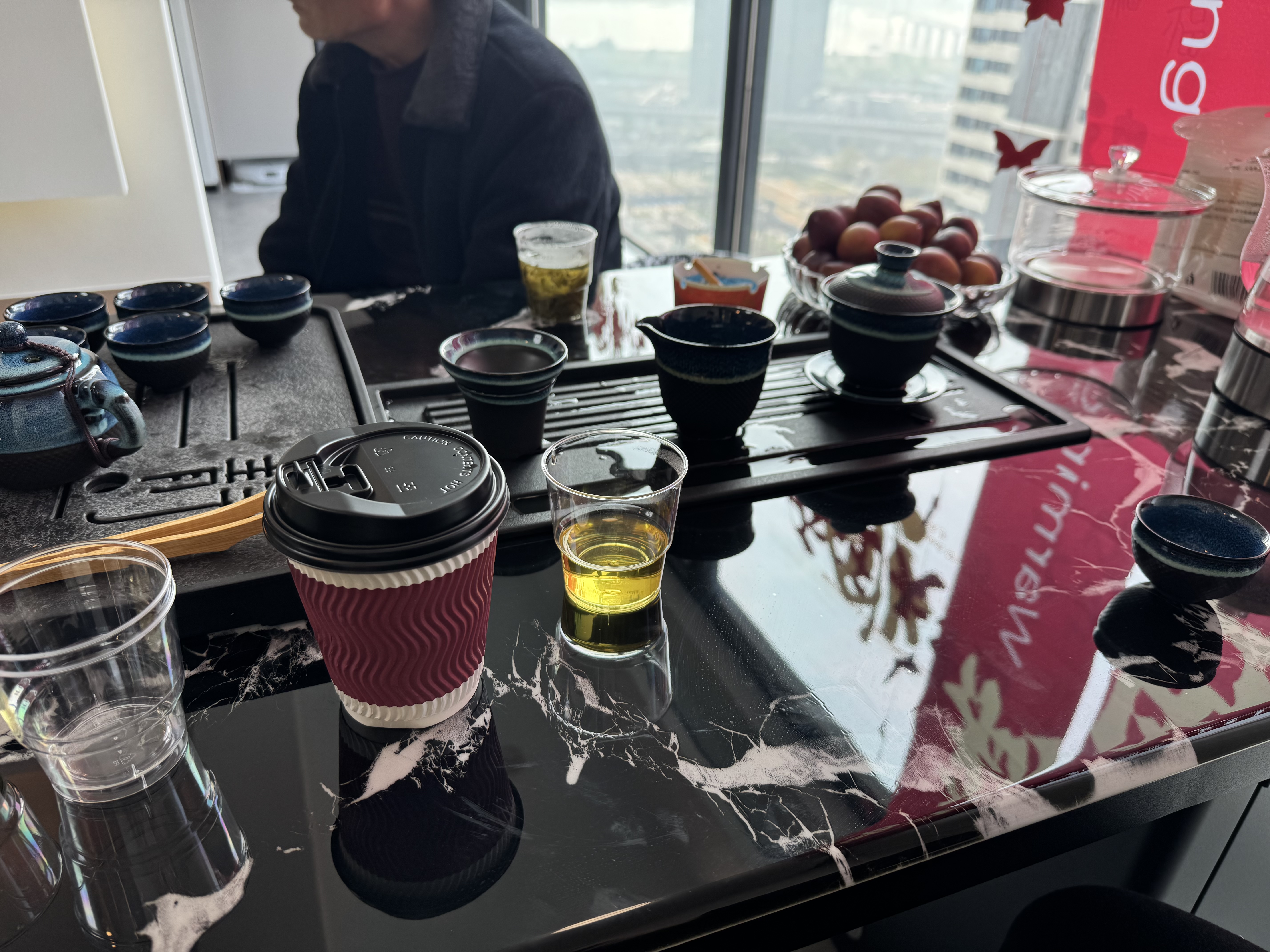 汉帝唐韵 高档天目釉建盏茶具套装家用整套泡茶陶瓷盖碗茶杯办公室会客功夫茶具 星空茶壶套组 11件 实拍图