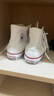 匡威（Converse）官方All Star经典帆布男女高帮休闲运动小白鞋101009 101009/白色 36.5 实拍图