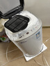 智洁小天使婴儿迷你洗衣机4.5kG高温煮洗全自动洗衣机宝宝小型儿童带智能烘干杀菌除螨洗烘一体机家用免污洗 4.5KG炫白+全国联保+蓝光洗涤+洗脱一体 波轮 实拍图