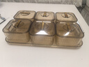 彩致（CAIZHI）水果盘带盖高档分格果盘家用糖果零食轻奢点心盘6格香槟 CZ6712 实拍图