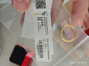中国黄金（CHINA GOLD）樱花黄金戒指女足金古法素圈对戒618生日礼物送女朋友老婆 13圈口足金戒指约1.1g【甄选礼盒】 实拍图
