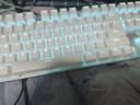 惠普（HP）GK200机械键盘有线办公游戏键盘 20种背光灯效 87键电竞键盘鼠标套装电脑外设键鼠 皎月白【青轴】冰蓝光 实拍图