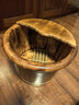 川柏香实木泡脚桶木桶洗脚盆木桶家用足浴桶泡脚木质香柏木碳化木制脚盆 30cm 【碳化带盖】+按摩珠+艾60 实拍图