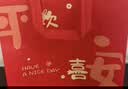 兆燊 礼品袋手提袋无纺布袋环保袋购物袋送礼袋红色袋子包装袋 平安欢喜大号47*36*10cm(10个/包)【京配】 实拍图