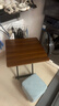 麦芽图图可折叠餐桌小户型家用简易饭桌吃饭桌子出租房屋户外便携桌椅组合 深木60*60*54 实拍图