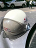 凤凰（Phoenix）国标3C认证电动车摩托车头盔复古款TK708耀夜黑 双形态帽檐瓢盔双镜片半盔男女士均码 实拍图