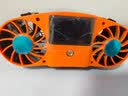志高（CHIGO）挂腰电风扇工地工作超大风力大容量户外随身便携带腰挂式腰带腰间2026新款充电超长续航制冷小空调 落日橙【30000毫安】制冷冰敷款（3C安全认证超导体） 【志高实力品牌】智能数显-高 实拍图
