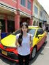 拉夏贝尔（La Chapelle）纯棉V领短袖t恤女款2026夏季小个子印花半袖体恤女正肩修身打底衫 实拍图