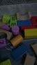 Hape【欧盟品质】木质积木大颗粒防吞咽数字启蒙益智玩具儿童礼物 80粒桶装字母数字积木  1-3Y E8402 实拍图