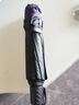 天堂伞 双人晴雨伞三折 晴雨伞三折10骨超大加固黑胶防晒伞 暗夜紫 实拍图