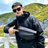 JEEP磁吸扣单肩斜挎包男士大容量机能胸包通勤机车骑行运动休闲邮差包 黑武士【快拆磁吸+多隔层】 实拍图