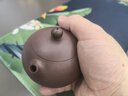 京东京造 宜兴紫砂壶手工【原矿底槽清】煮泡茶壶茶具 文人西施180ml礼盒 实拍图