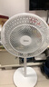 美的（Midea）【品质推荐】七叶轻音柔风电风扇/家用省电落地扇/台式电扇/广角摇头节能宿舍小型风扇 SAE35CA 实拍图