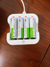 京东京造1.5v可充电锂电池 5号4粒（带收纳盒） 适用游戏手柄/键鼠/话筒/吸奶器/血压计等 AA五号 实拍图