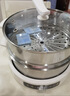 小熊（Bear）0涂层电火锅专用锅 不锈钢电热锅 5-8个人不粘分体可拆洗 F60L2 6L 实拍图