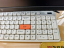 宏碁（acer）无线键盘鼠标套装蓝牙双模台式电脑笔记本用静音办公商务可充电长续航机械手感适用于Mac平板手机 暖白-键鼠套装【电量显示屏+2.4G无线+蓝牙】 实拍图