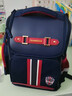 剑桥树书包小学生男孩1-3-6年级儿童减负护脊大容量双肩包 大码藏青红 实拍图
