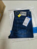 真维斯（Jeanswest）牛仔裤男春夏季薄款2026新款天丝舒适修身直筒高端潮牌休闲裤子男 深蓝【天丝薄款】 31 码(2尺4) 【建议120-130斤】 实拍图