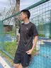 安踏（ANTA） 两件套 运动套装男秋季新款冰丝速干透气运动服父亲节爸爸套装 【店内爆款-清凉冰丝】黑T+梭织五分裤 M/170 实拍图
