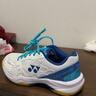 尤尼克斯（YONEX）羽毛球鞋yy入门级训练减震动力垫男女SHB101CR 白/蓝39码 实拍图