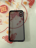 暴走 适用苹果x/xs手机壳 iPhoneX/XS保护套镜头全包防摔防指纹魔方硅胶直边撞色透明磨砂男女款黑 实拍图